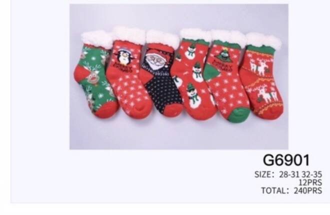 Kapcie-skarpety dziecięce G6901 Mix KOLOR  28-35 1