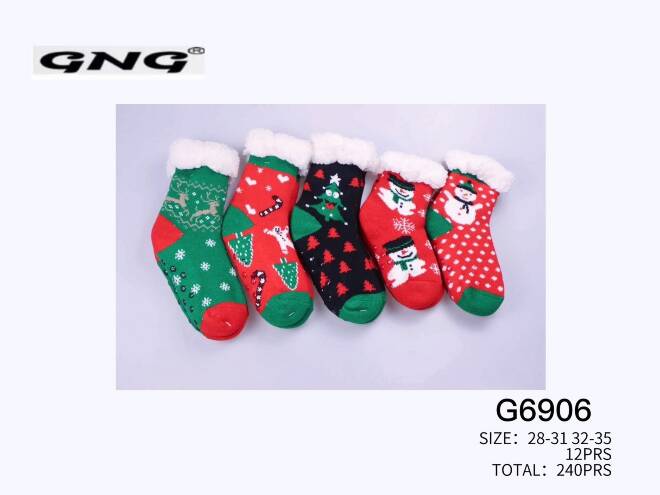 Kapcie-skarpety dziecięce G6906 Mix KOLOR  28-35 1