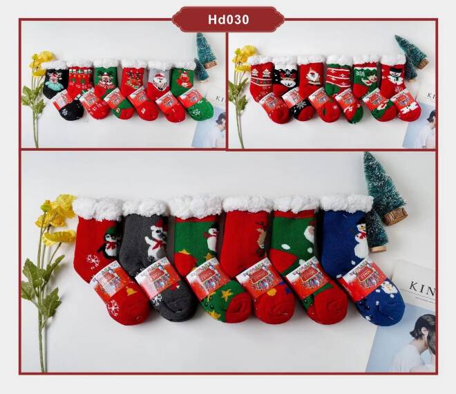 Kapcie-skarpety dziecięce HD030 Mix KOLOR  28-35 1