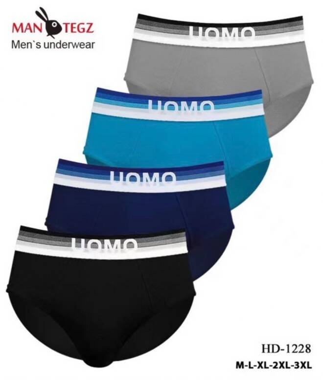 Slipy męskie HD-1228 Mix KOLOR  M-3XL 1