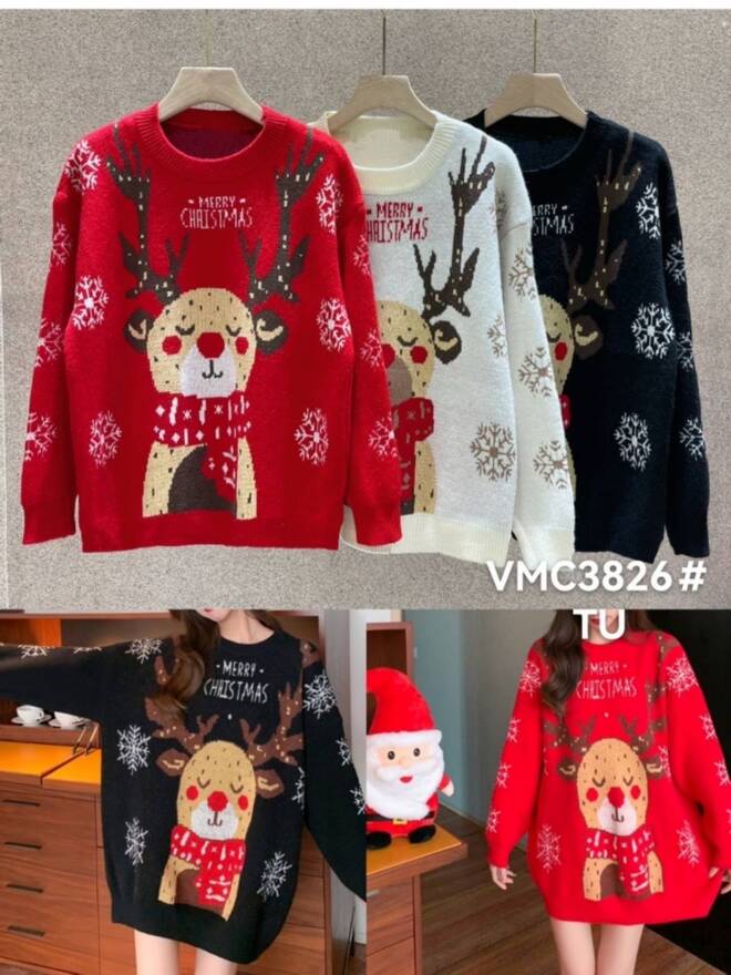 Sweter damskie VMC3826 MIX KOLOR  Standard