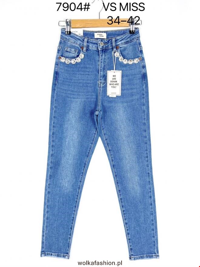 Jeansy damskie 7904 1 kolor  34-42 1