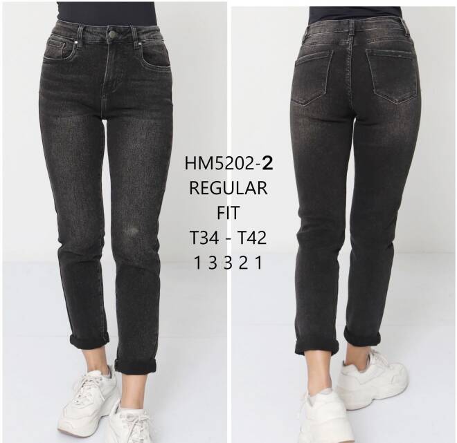 Jeansy damskie HM5202-2 1 kolor  34-42
