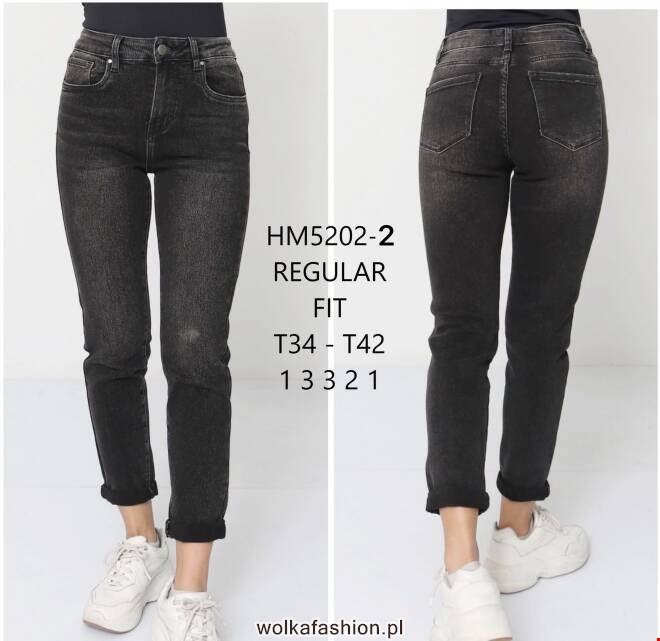 Jeansy damskie HM5202-2 1 kolor  34-42 1