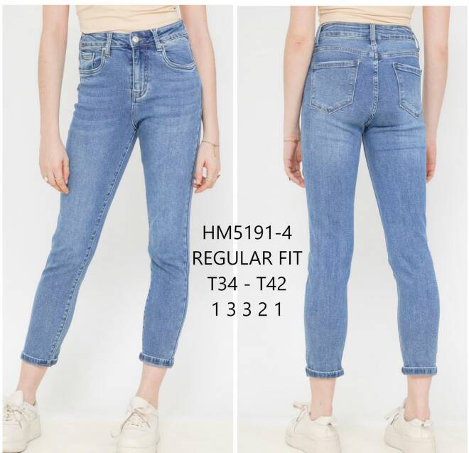 Jeansy damskie HM5191-4 1 kolor  34-42