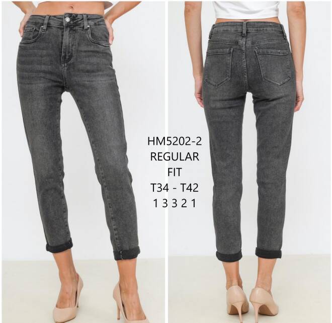 Jeansy damskie HM5202-2 1 kolor  34-42
