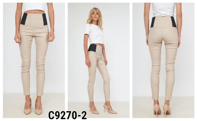 Spodnie z eko-skóry damskie C9270-2 1 kolor  34-42 1