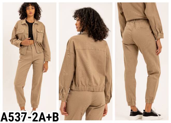 Kurtka Jeansowe damskie A537-2 1 kolor  XS-XL