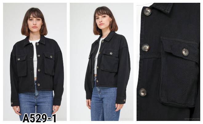 Kurtka Jeansowe damskie A529-1 1 kolor  XS-XL 1