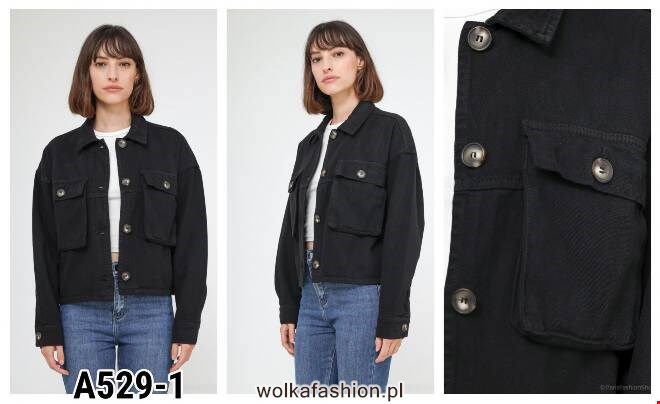 Kurtka Jeansowe damskie A529-1 1 kolor  XS-XL 1