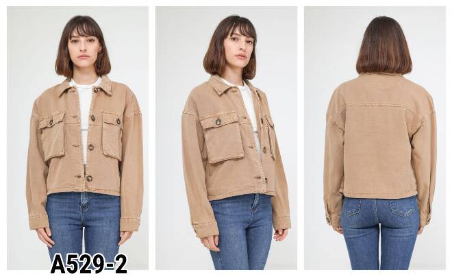 Kurtka Jeansowe damskie A529-2 1 kolor  XS-XL 1