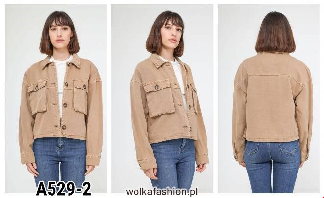 Kurtka Jeansowe damskie A529-2 1 kolor  XS-XL 1