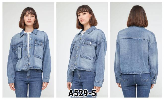 Kurtka Jeansowe damskie A529-5 1 kolor  XS-XL 1