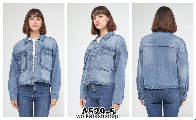 Kurtka Jeansowe damskie A529-5 1 kolor  XS-XL 1
