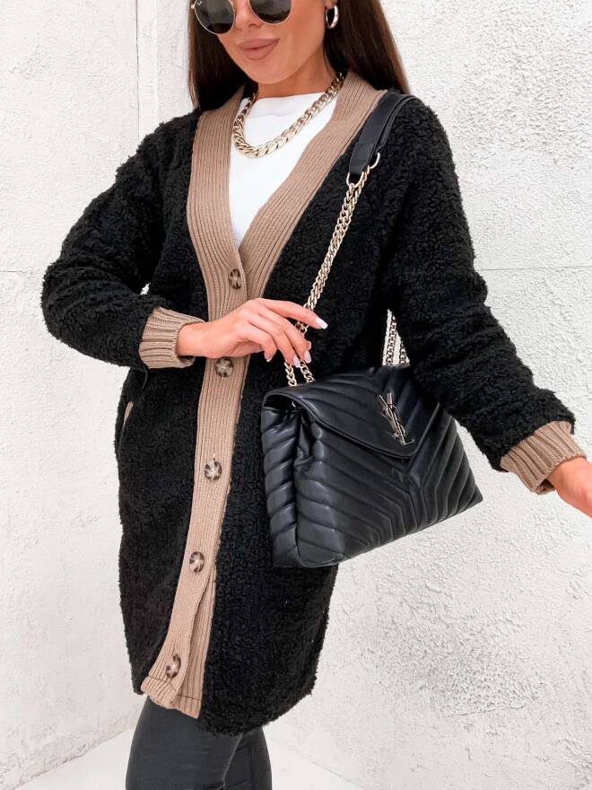 Kardigan damskie 3973 1 kolor  Standard (Towar Tureckie)