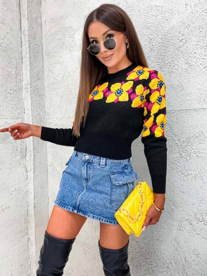 Sweter damskie 3975 1 kolor  Standard (Towar Tureckie)