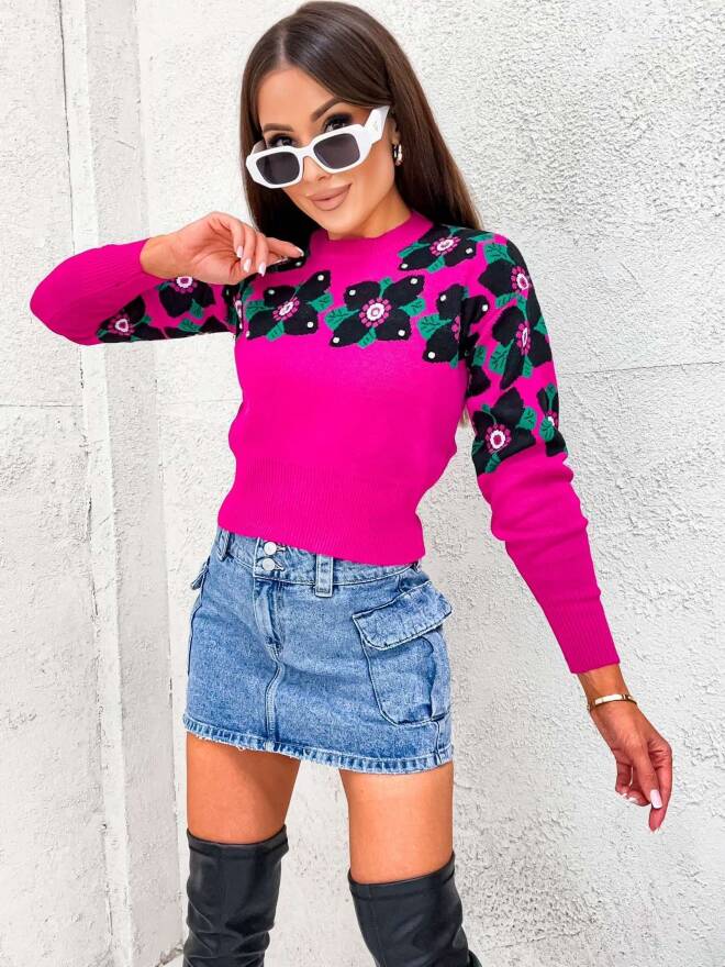 Sweter damskie 3976 1 kolor  Standard (Towar Tureckie)