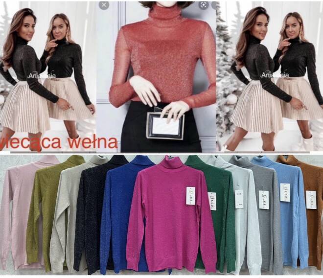 Sweter damskie 4307 MIX KOLOR  Standard
