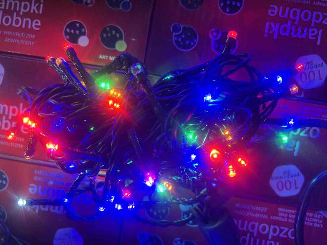 Lampki  4454 1 kolor  100LEDx8.5m