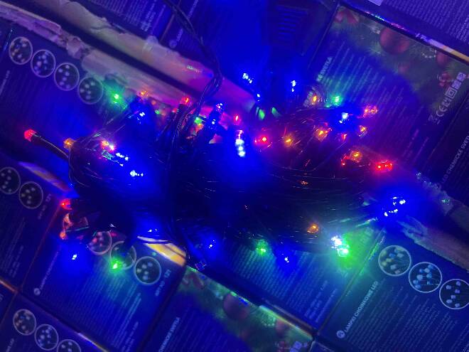 Lampki  4466 1 kolor  100LEDx8m