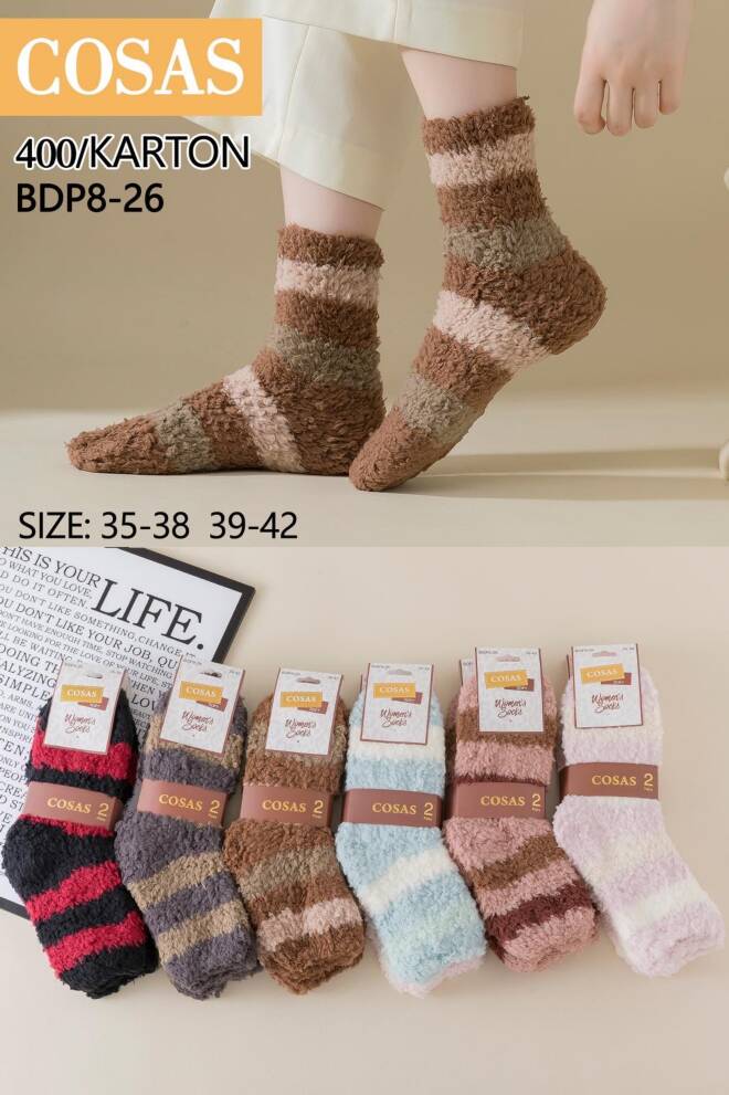 Skarpety damskie BDP8-26 MIX KOLOR  35-42 1