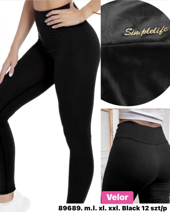 Leginsy damskie 89689 1 kolor  M-2XL 1