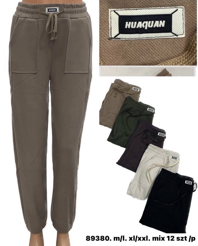 Spodnie dresowe damskie 89380 Mix KOLOR  M-2XL 1