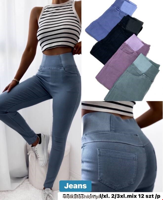 Jeansy damskie 890077 Mix KOLOR  S-3XL