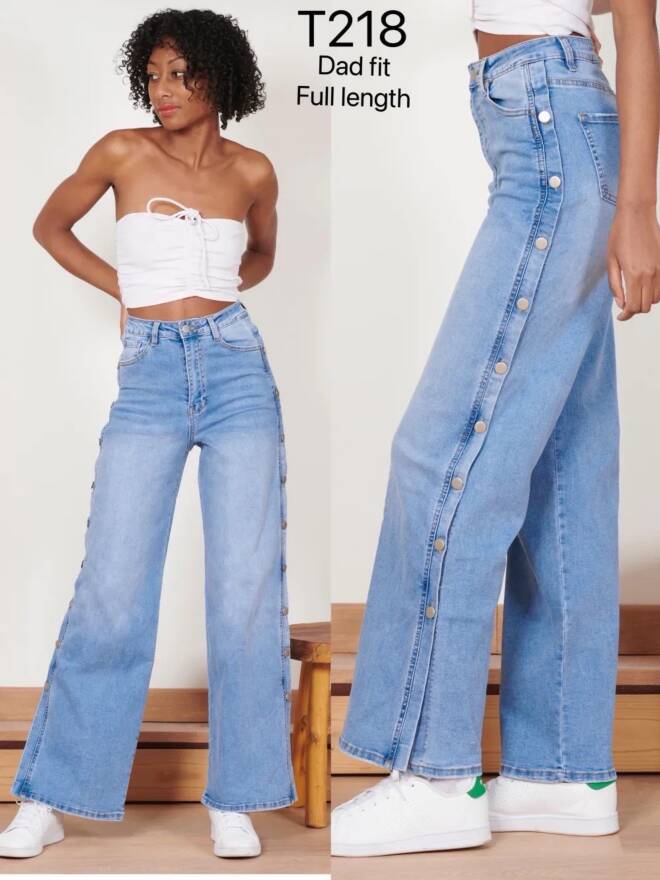 Jeansy damskie T218 1 kolor  XS-XL 1