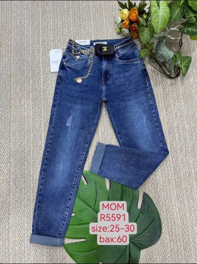 Jeansy damskie R5591 1 kolor  25-30