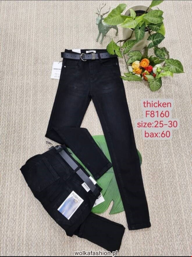 Jeansy damskie F8160 1 kolor  25-30