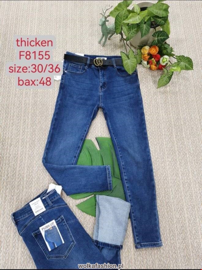 Jeansy damskie F8155 1 kolor  30-36