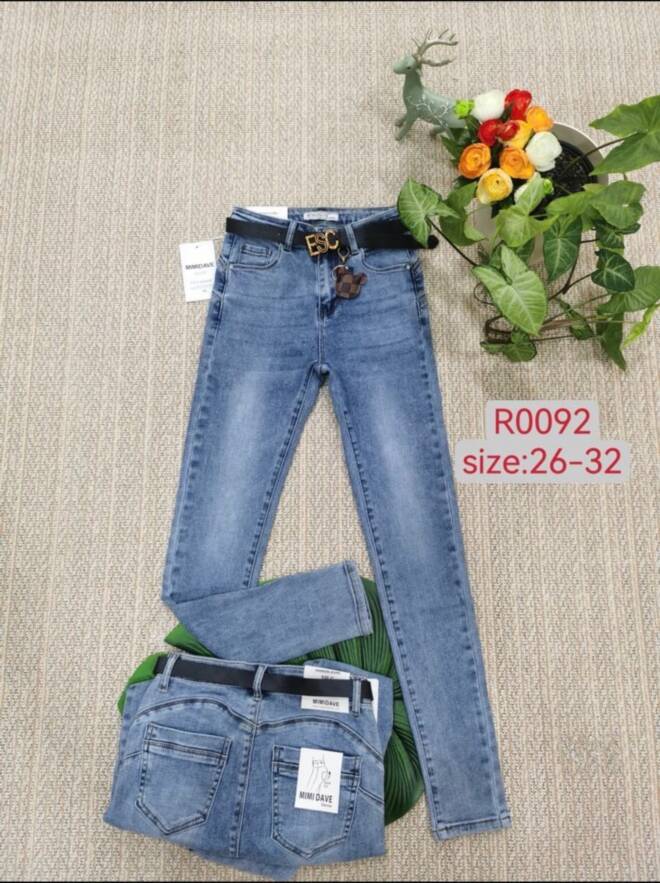 Jeansy damskie F0092 1 kolor  26-32
