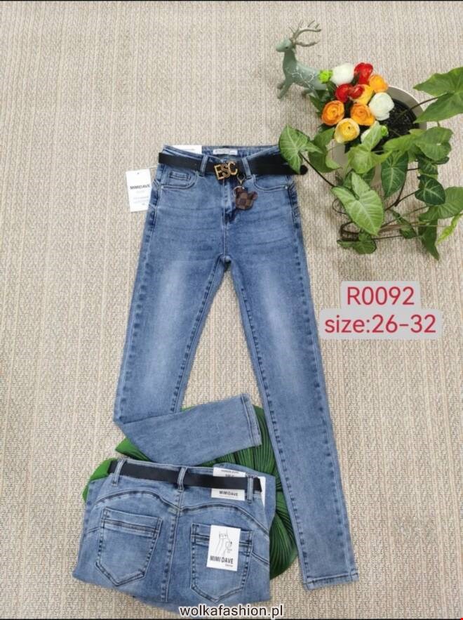Jeansy damskie F0092 1 kolor  26-32