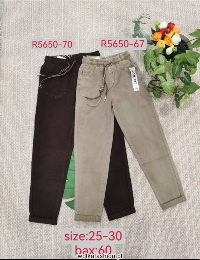 Jeansy damskie R5650-70 1 kolor  25-30