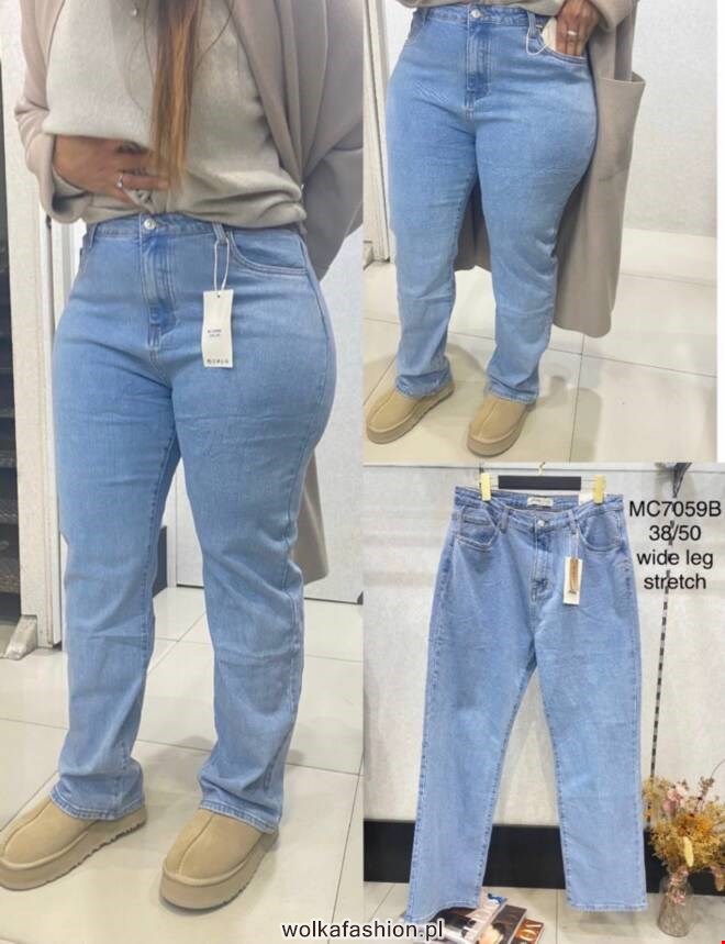 Jeansy damskie MC7059B 1 kolor  38-50