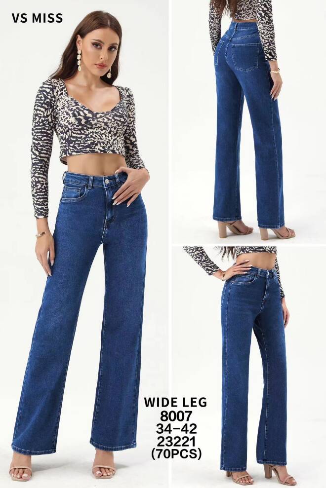 Jeansy damskie 8007 1 kolor  34-42