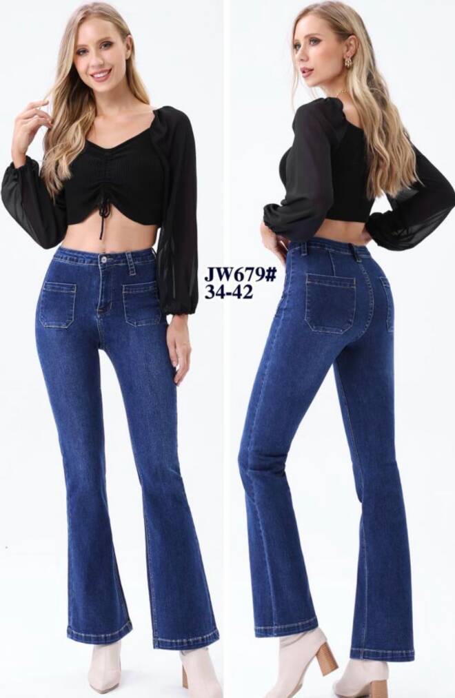 Jeansy damskie JW679 1 kolor  34-42