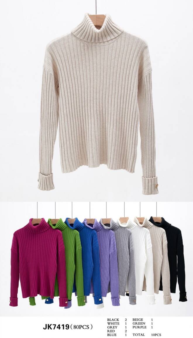 Sweter damskie JK7419 Mix KOLOR  Standard (Towar włoskie) 1
