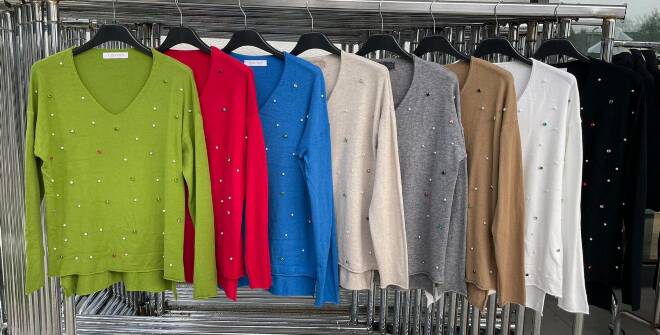 Sweter damskie 5939 Mix KOLOR  Standard (Towar włoskie) 1