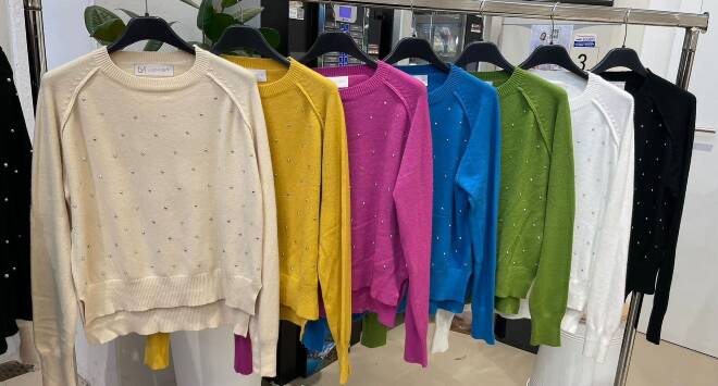 Sweter damskie 5941 Mix KOLOR  Standard (Towar włoskie)