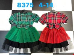 Sukienka dziewczęce 8375 1 kolor  4-14