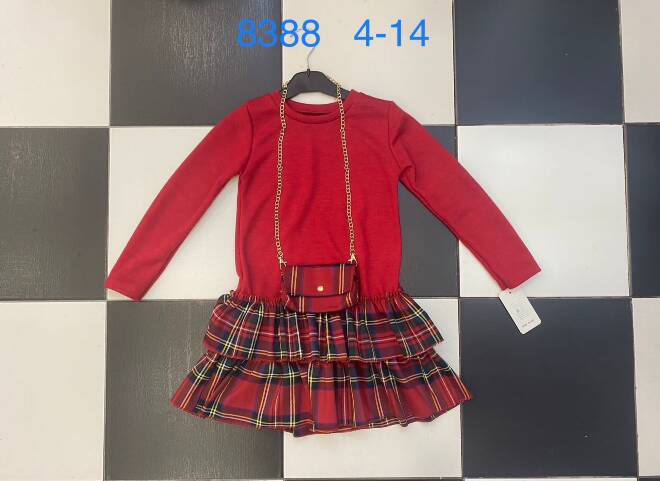 Sukienka dziewczęce 8388 1 kolor  4-14 1