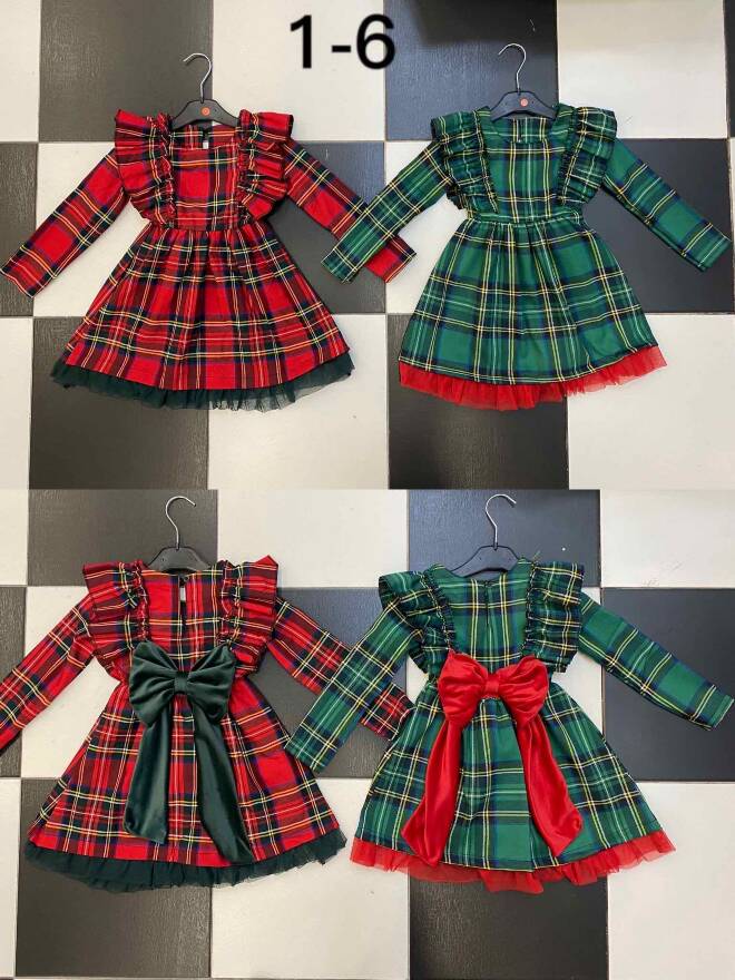 Sukienka dziewczęce 5971 1 kolor  1-6