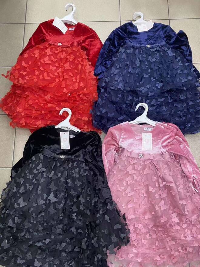 Sukienka dziewczęce 5975 1 kolor  2-12 1