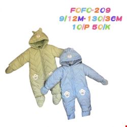Kombinezony dziewczęce FOFO-209 Mix KOLOR  9-12m