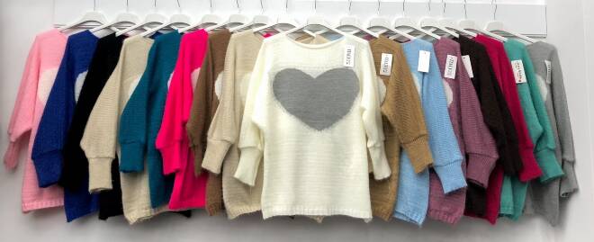 Sweter damskie 6012 Mix KOLOR  Standard (Towar włoskie)
