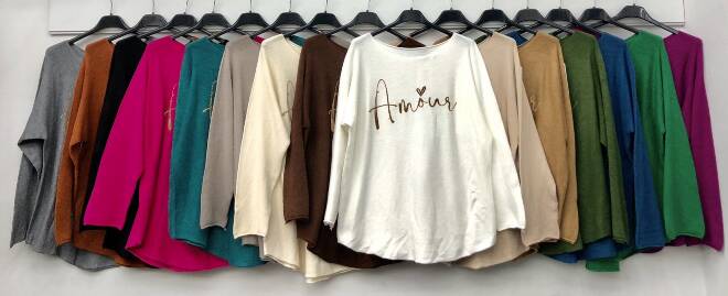 Bluzka damskie 6014 Mix KOLOR  Standard (Towar włoskie)