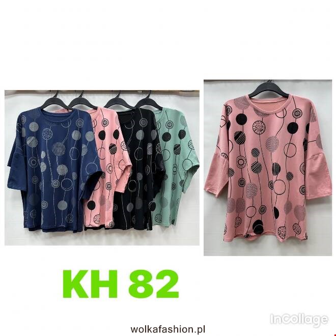 Bluzka damskie KH82 Mix KOLOR  Standard. Big size.
