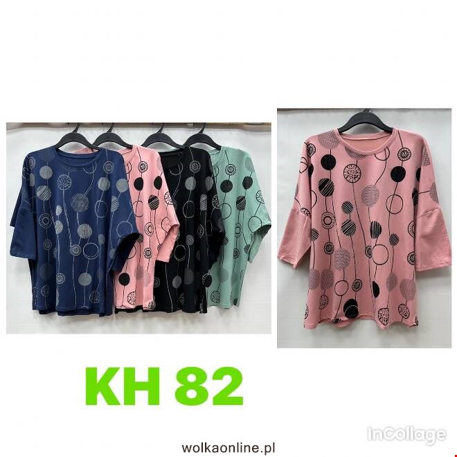 Bluzka damskie KH82 Mix KOLOR  Standard. Big size.